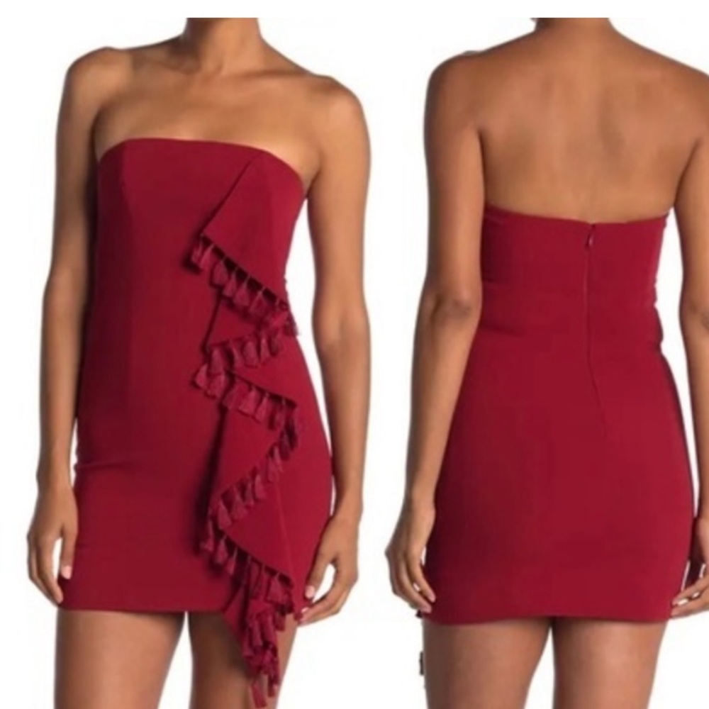 Red Cinq a Sept dress. Size 4. Perfect for a holiday party. Prof cleaned.